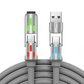 Charge Multiple Devices Instantly! RGB 240W 4-in-1 Braided Cable