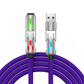 Charge Multiple Devices Instantly! RGB 240W 4-in-1 Braided Cable