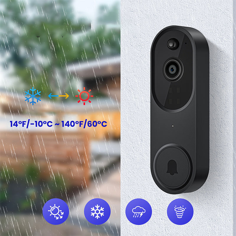 Monitor Your Door Instantly! 1080P AI Human Detection Video Doorbell