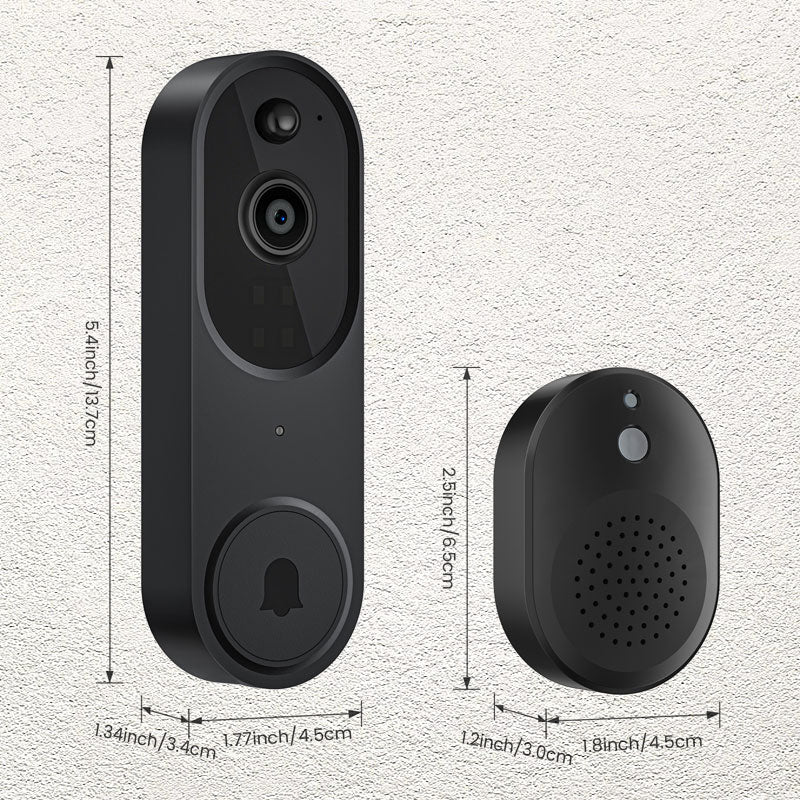 Monitor Your Door Instantly! 1080P AI Human Detection Video Doorbell