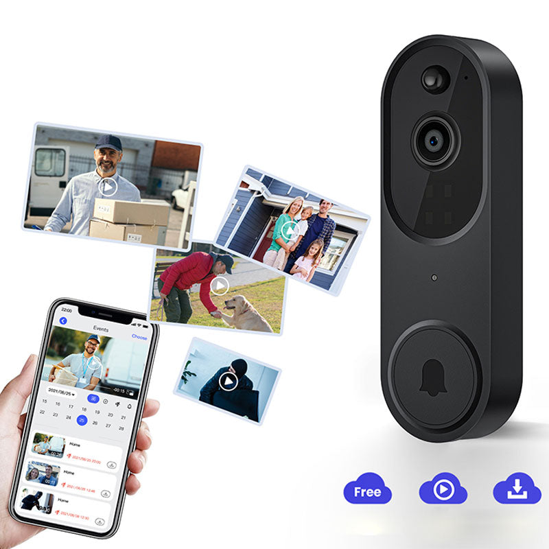 Monitor Your Door Instantly! 1080P AI Human Detection Video Doorbell
