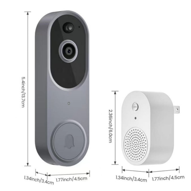 Monitor Your Door Instantly! 1080P AI Human Detection Video Doorbell
