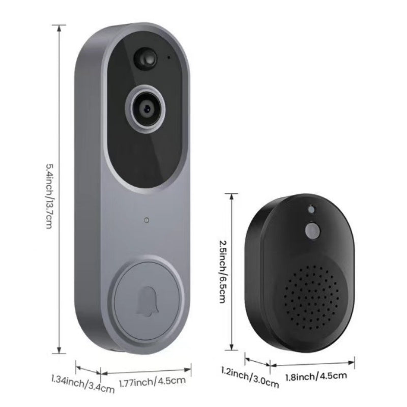 Monitor Your Door Instantly! 1080P AI Human Detection Video Doorbell