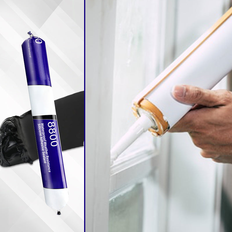Seal Leaks Instantly! Weatherproof Bubble-Free Silicone Adhesive
