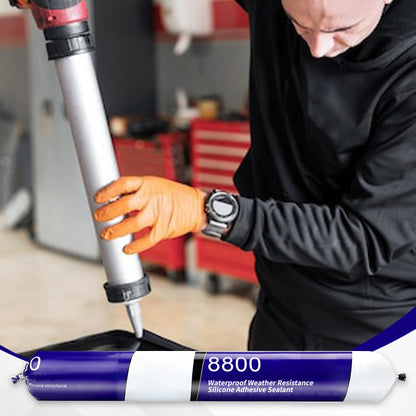 Seal Leaks Instantly! Weatherproof Bubble-Free Silicone Adhesive