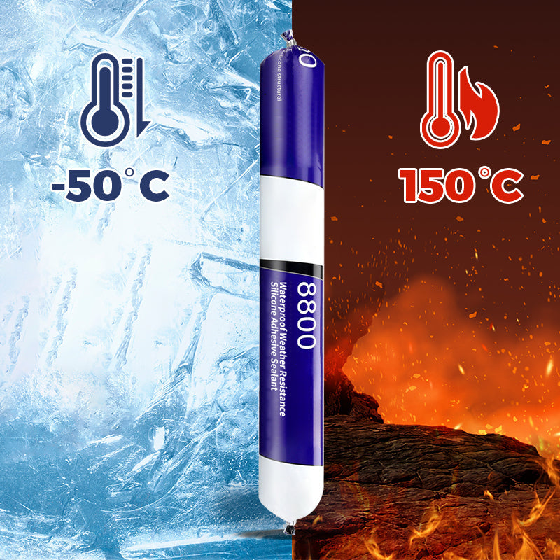 Seal Leaks Instantly! Weatherproof Bubble-Free Silicone Adhesive