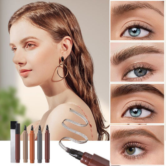 🔥 BUY 1 GET 1 FREE! ✏️ Waterproof 4-Tip Beard & Eyebrow Pen – Smudge-Proof, Natural Look & Long-Lasting 🌟