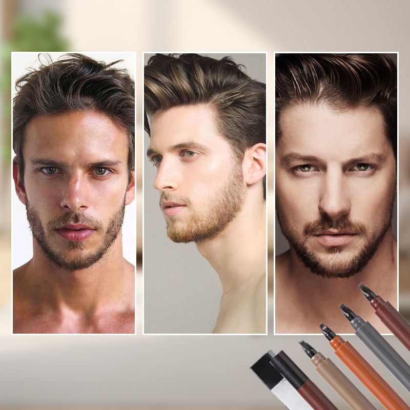 🔥 BUY 1 GET 1 FREE! ✏️ Waterproof 4-Tip Beard & Eyebrow Pen – Smudge-Proof, Natural Look & Long-Lasting 🌟