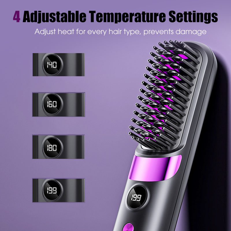 ⏳Time-Limited Special⏰3-in-1 Portable Cordless Hair Straightener Comb