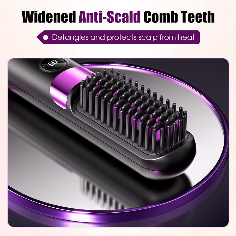 ⏳Time-Limited Special⏰3-in-1 Portable Cordless Hair Straightener Comb