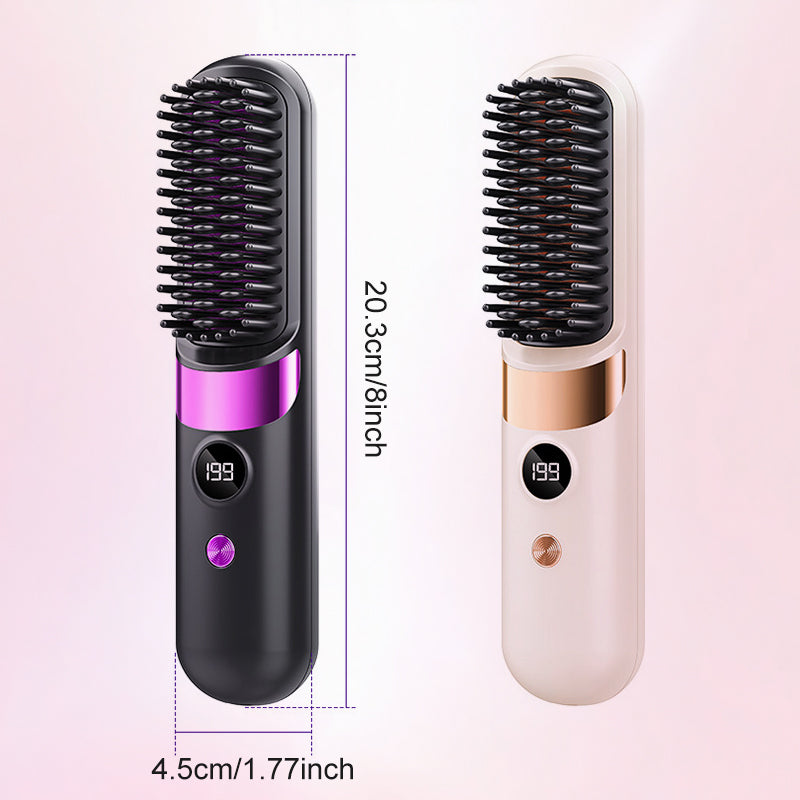 ⏳Time-Limited Special⏰3-in-1 Portable Cordless Hair Straightener Comb
