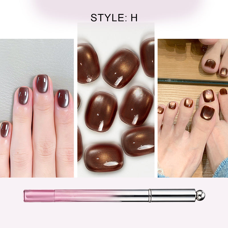 🥳2026 HOT SALE 49% OFF!🥳💞Buy 1 Get 1 Free!💝💫All-in-One Cat Eye Nail Gel Pen – Get a hypnotic cat-eye effect in one stroke! Magnetic gel, lasting shine, salon magic at home. 🖤🌌