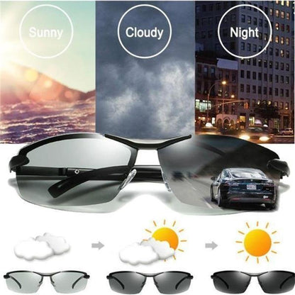 2026 Photochromic Sunglasses with Anti-Reflective Polarized Lenses