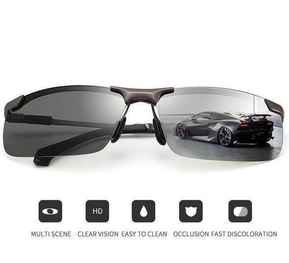 2026 Photochromic Sunglasses with Anti-Reflective Polarized Lenses