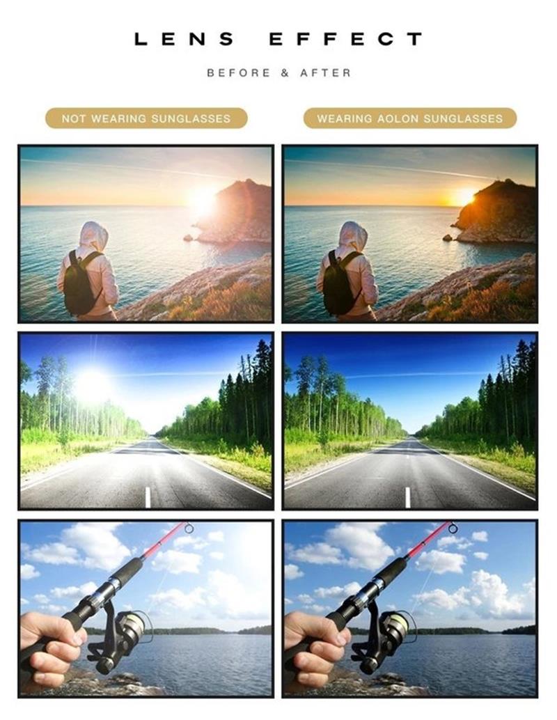 2026 Photochromic Sunglasses with Anti-Reflective Polarized Lenses