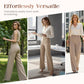 🔥New Arrivals🔥Women's High-Waist Wide-Leg Solid Color Trousers