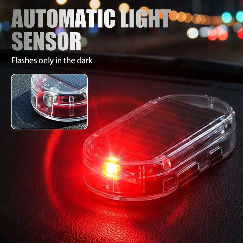 Deter Thieves Instantly! No-Wire Solar Car Warning Light