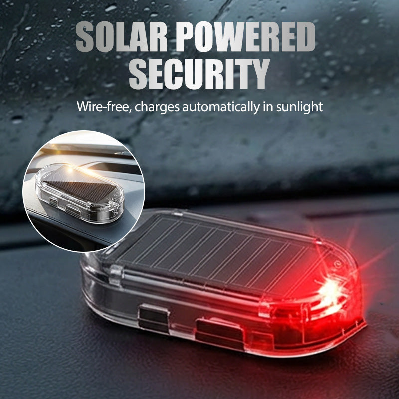 Deter Thieves Instantly! No-Wire Solar Car Warning Light