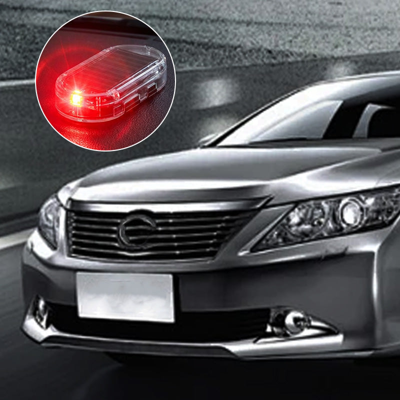 Deter Thieves Instantly! No-Wire Solar Car Warning Light
