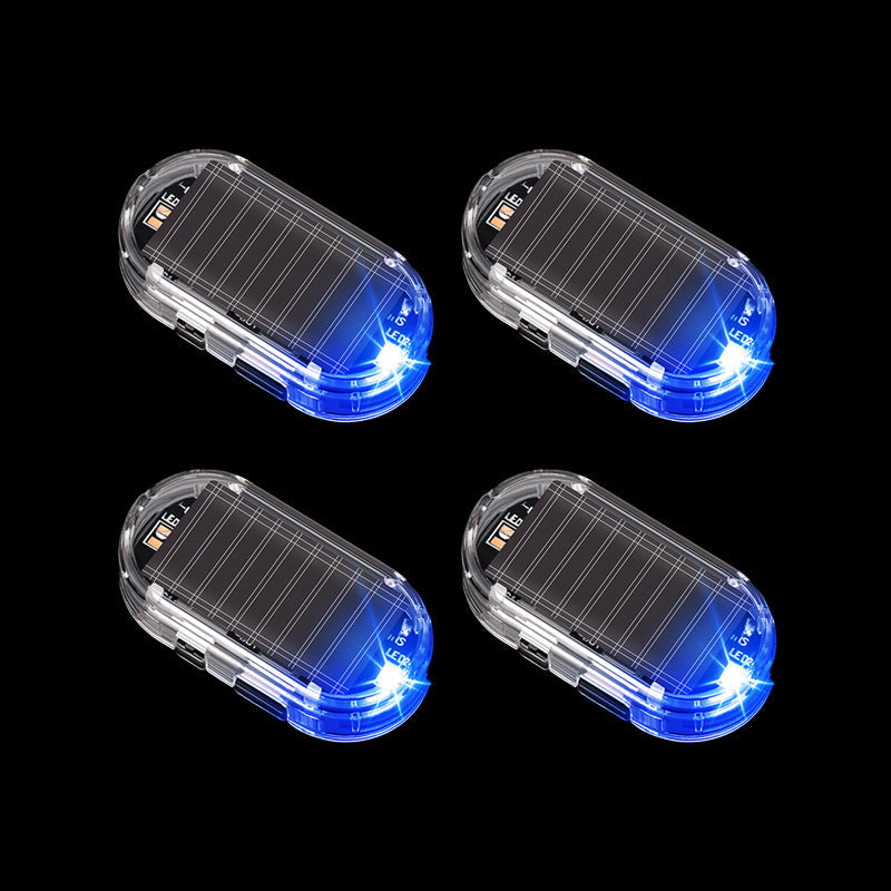 Deter Thieves Instantly! No-Wire Solar Car Warning Light