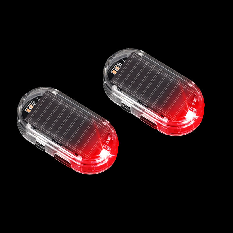 Deter Thieves Instantly! No-Wire Solar Car Warning Light