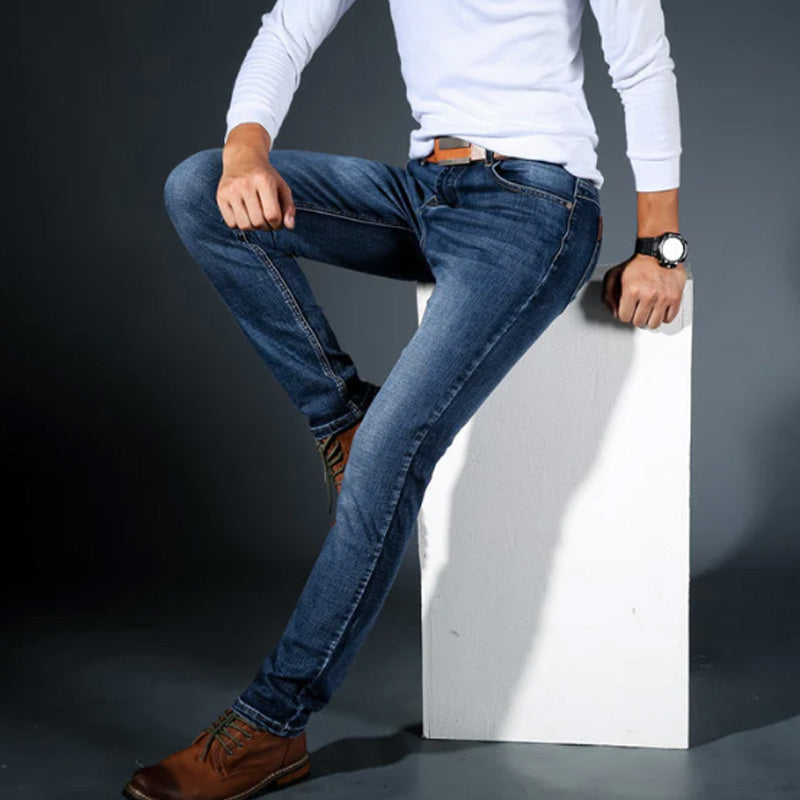 🔥New Arrivals🔥Men's Straight Slim Fit Stretch Denim Jeans