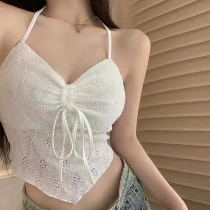 🔥New Arrivals✨Women's Ruched Halter Crop Top