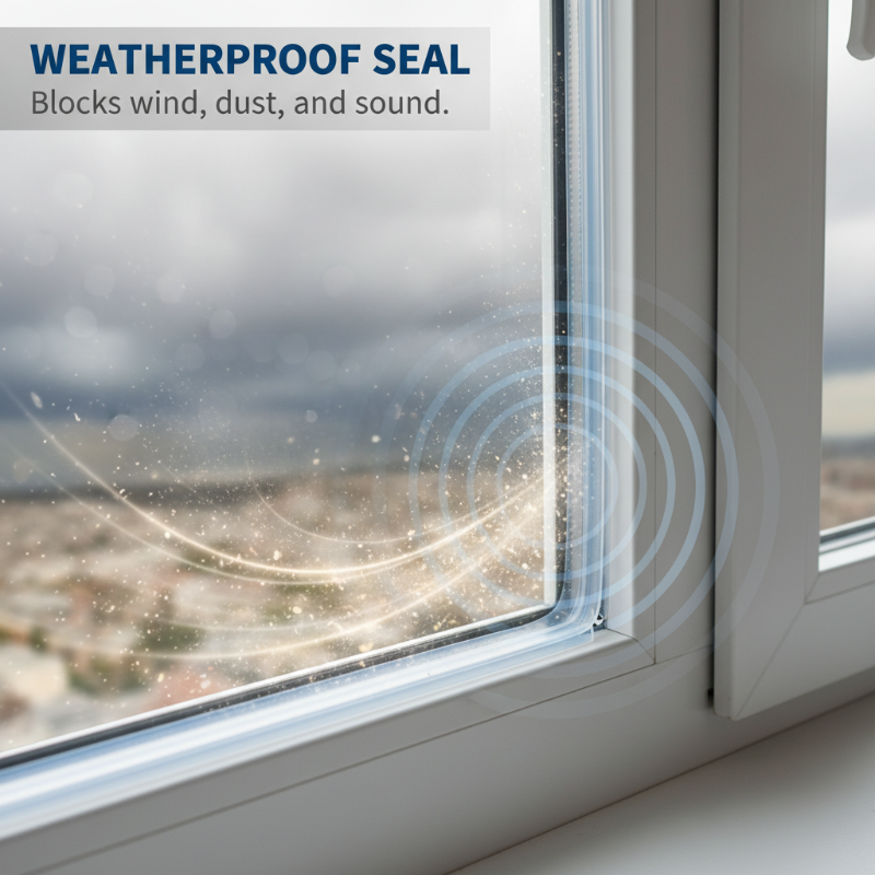 1M Sealing Strip for Soundproofing and Dust-Proofing