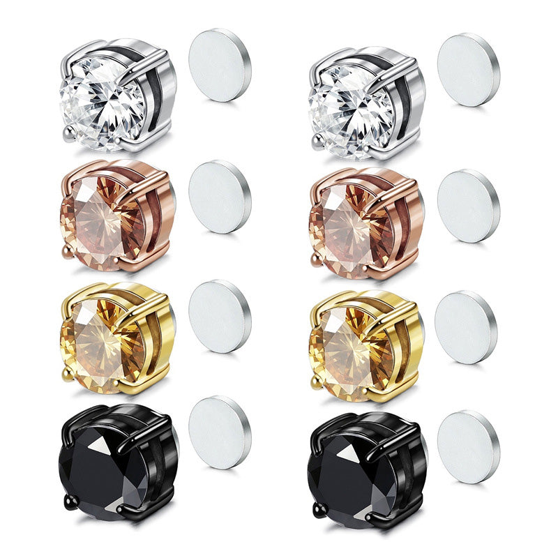 🔥 Hot Sale 50% OFF 🔥No Piercing Needed Magnetic Zirconia Stud Earrings