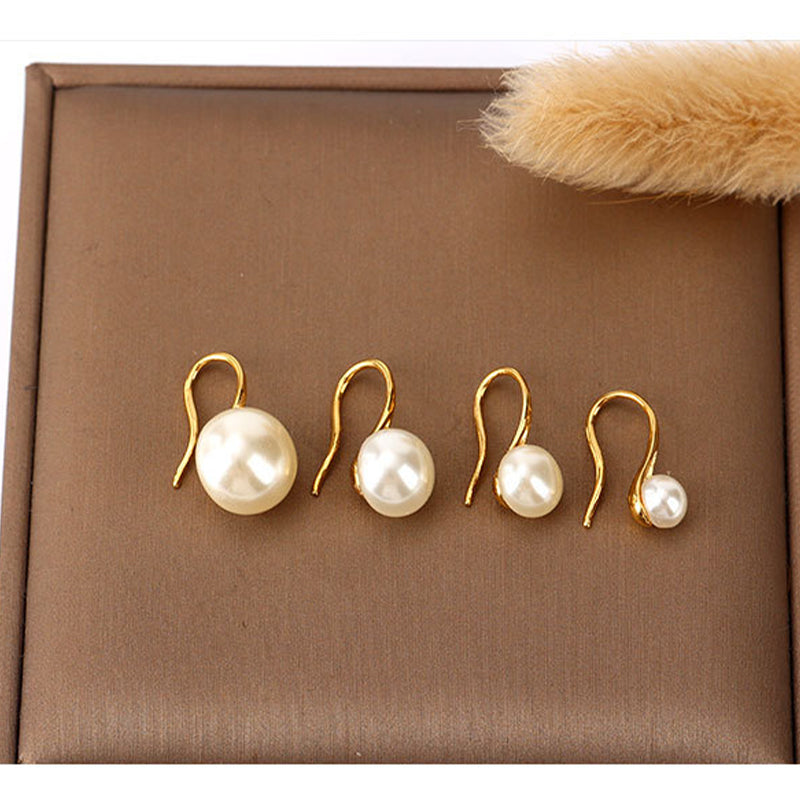 🔥Hot New Products🔥Elegant High-Heel Hook Faux Pearl Drop Earrings