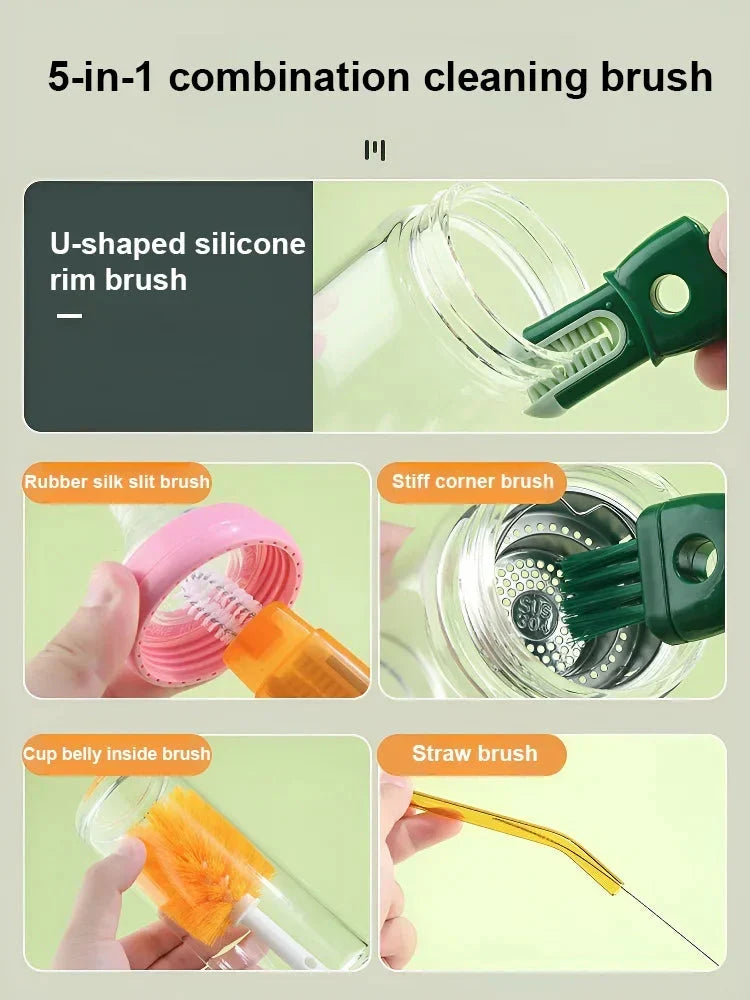 Multi-functional 5-in-1 Cup Brush