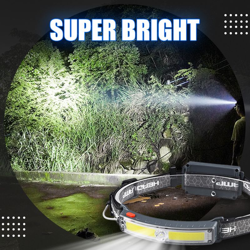 Go Hands-Free Instantly! Rechargeable Waterproof LED Headlamp