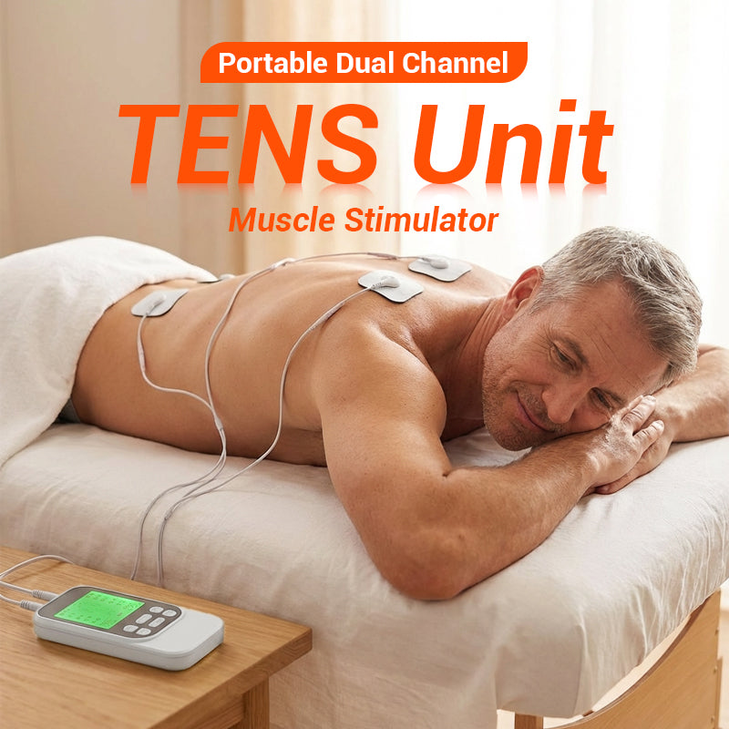 Dual-Channel TENS Massager – 10 Modes & Portable Relief