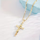 ⏰LAST DAY ✝️Gold-Tone Crucifix Pendant Necklace