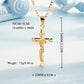 ⏰LAST DAY ✝️Gold-Tone Crucifix Pendant Necklace