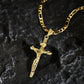 ⏰LAST DAY ✝️Gold-Tone Crucifix Pendant Necklace