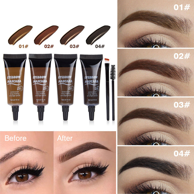 Vegan Brow Tint Kit – 16H Waterproof & Smudge-Proof Gel
