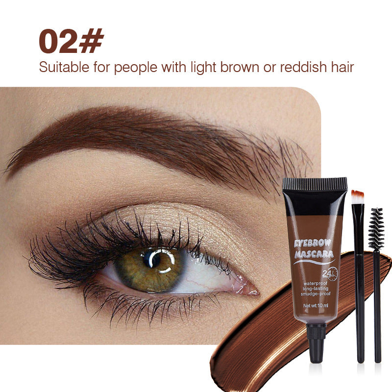 Vegan Brow Tint Kit – 16H Waterproof & Smudge-Proof Gel