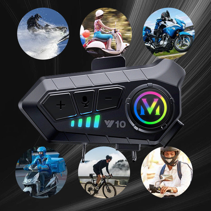 Ride Hands-Free Instantly! IPX6 Waterproof Helmet Bluetooth Speaker