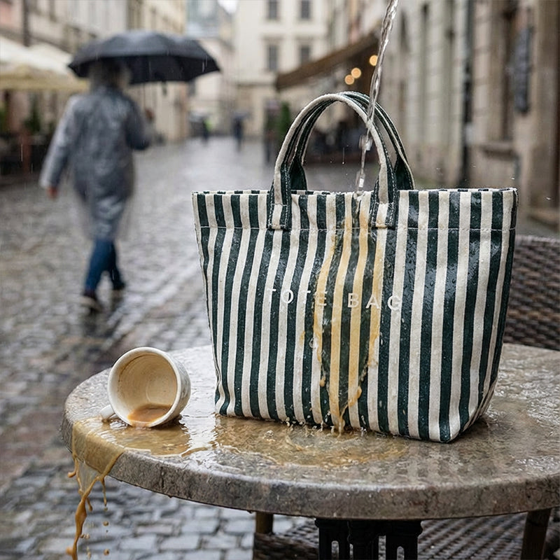 🔥Women's Fashion Striped Canvas Tote Bag