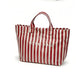 🔥Women's Fashion Striped Canvas Tote Bag