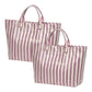 🔥Women's Fashion Striped Canvas Tote Bag