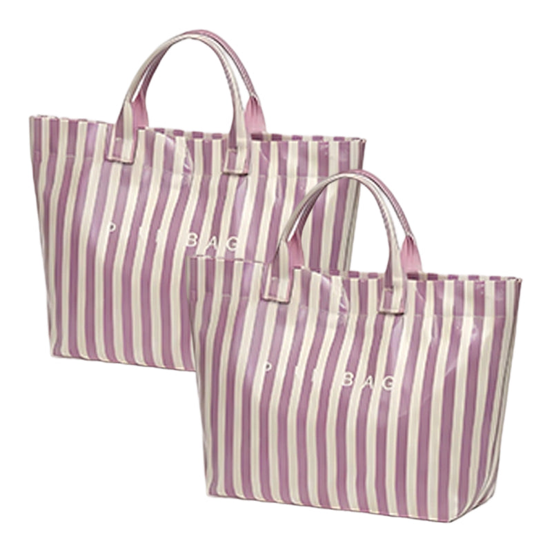 🔥Women's Fashion Striped Canvas Tote Bag