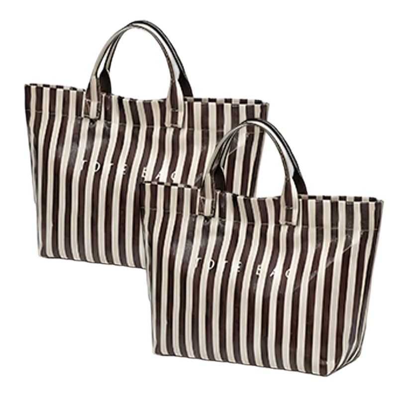 🔥Women's Fashion Striped Canvas Tote Bag