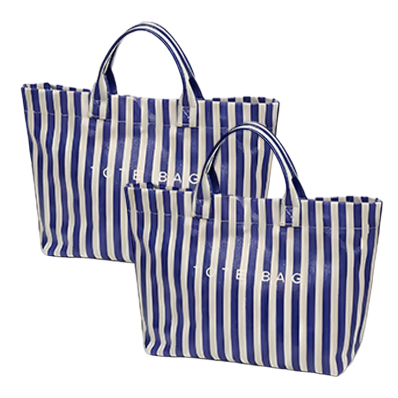 🔥Women's Fashion Striped Canvas Tote Bag
