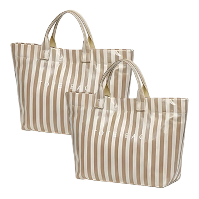 🔥Women's Fashion Striped Canvas Tote Bag