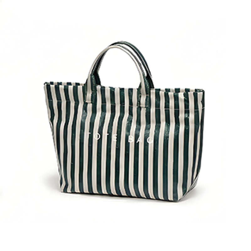 🔥Women's Fashion Striped Canvas Tote Bag
