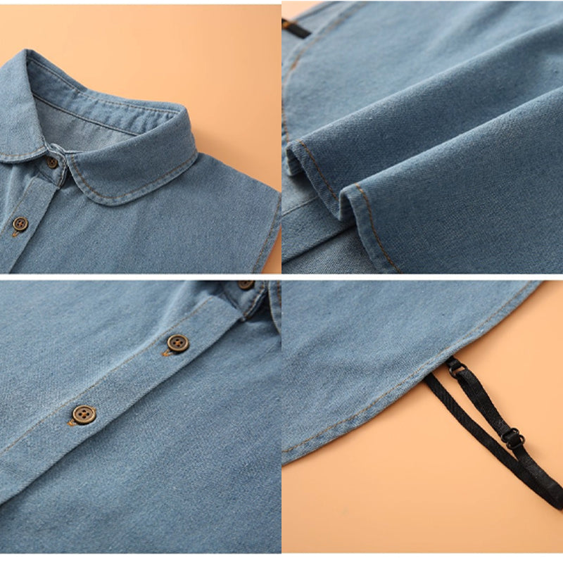 🔥2026 Hot Sale🔥Detachable Denim Fake Collar for Women