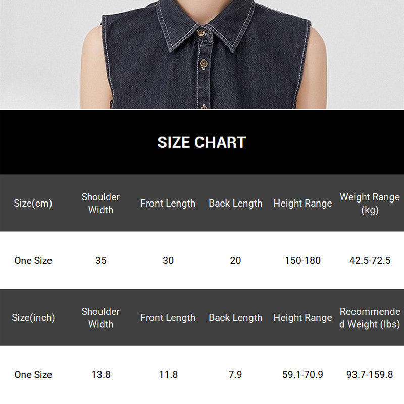 🔥2026 Hot Sale🔥Detachable Denim Fake Collar for Women