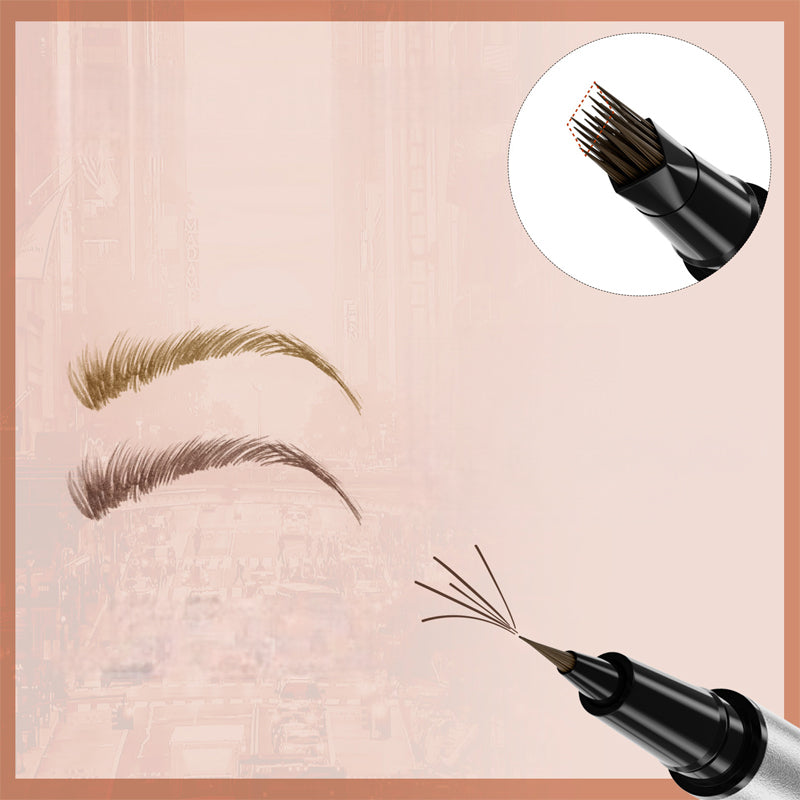 Define Brows & Eyes Instantly! 2-in-1 Waterproof Liquid Brow Pen